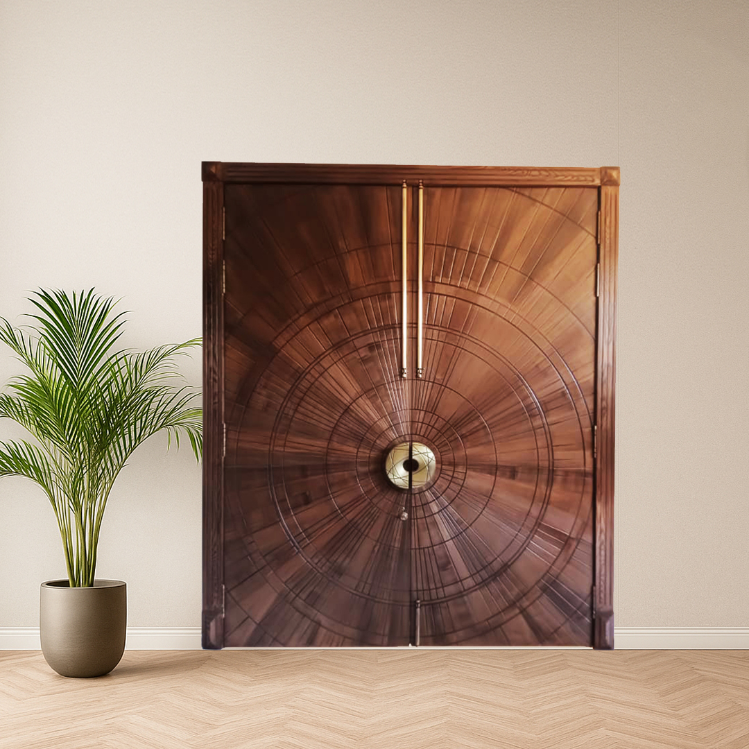 Customised carved wooden main door