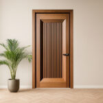customised modern aesthetic door in Sapale wood